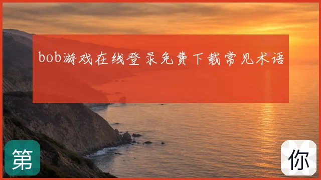 bob游戏在线登录免费下载常见术语